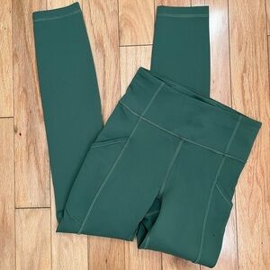 Lululemon Invigorate High Rise Tight 25" Algae Green Size 2